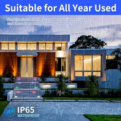 Πολυχρωματικά φώτα LED γάμου Χριστουγέννων Γενέθλιων Βήματος Εξωτερικά Φώτα με αισθητήρα κίνησης