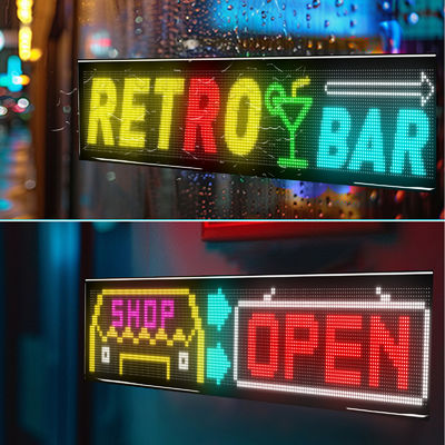 Υψηλή φωτεινότητα 3500 νιτ LED Ευέλικτη οθόνη Bluetooth σύνδεση 1330x192mm