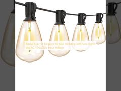 Προσθέστε μια νότα κομψότητας στον γάμο σας με φώτα αυλής και τάση εισόδου AC 110V/220V